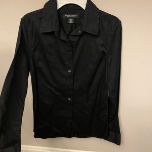 Black Banana republic button down, 0 petite, non iron fitted